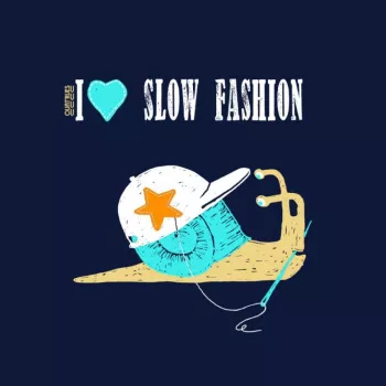 Tee-shirt coton bio " Slow Fashion "