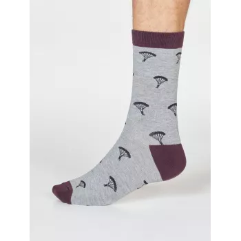 Chaussettes bambou et coton bio Montagne Gris Parachute