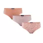 Slip, lot de 3 slips imprimé en coton bio