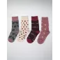 Coffret de  4 paires de chaussettes pour enfant en coton biologique et bambou