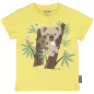 T-shirt col rond coton bio jaune koala