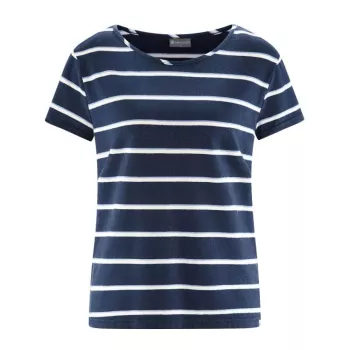 T-shirt Rayé Chanvre "navy"