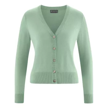 Cardigan Chanvre coloris "menthe"