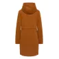 Manteau chaud en sergé et polaire sherpa caramel