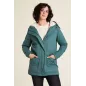 Veste femme verte coton biologique et polyester recyclé