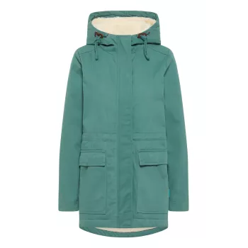 Veste femme green rain coton biologique et polyester recyclé