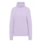 Pull à col roulé chaud pour femme en coton biologique