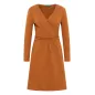 Robe en jersey pour femme, couleur caramel écoresponsable