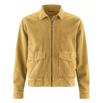 Veste ocre de mi-saison Chanvre Homme