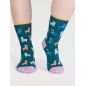 Coffret 4 paires de chaussettes en coton bio lamas et fleurs