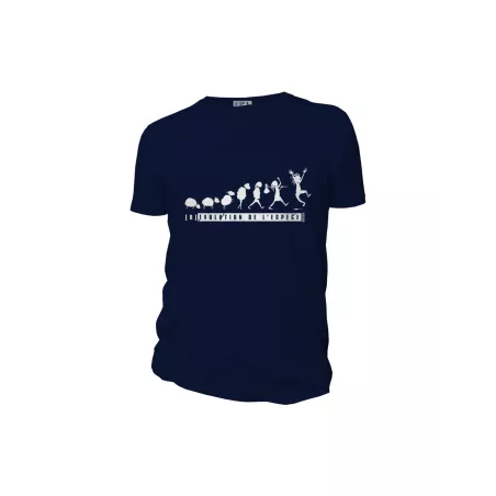 Tee-shirt homme bleu marine éco-responsable (R)évolution 