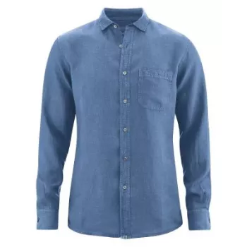 Chemise 100% chanvre blueberry