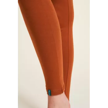 Leggings Caramel Chic en Coton pour Femme - Confort et Élégance