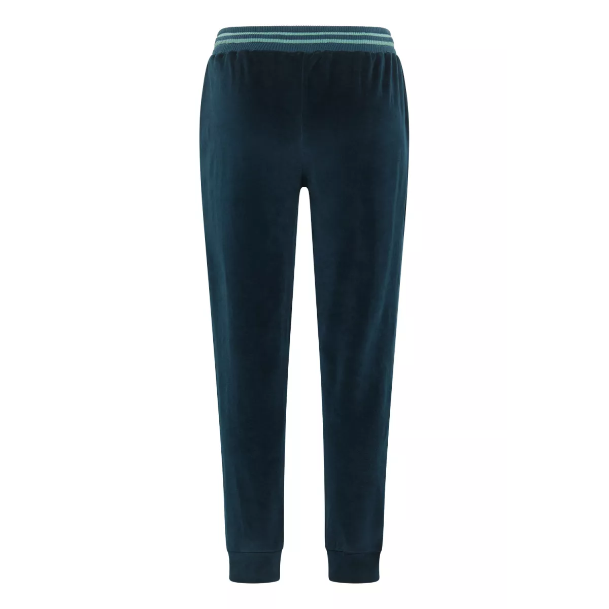 Pantalon nicki ajusté pour femme en coton bio - couleur deep water