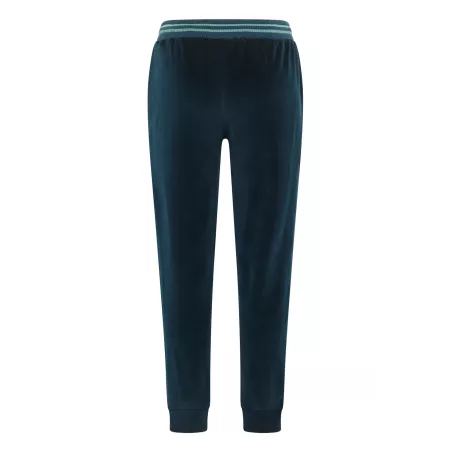 Pantalon nicki ajusté pour femme en coton bio - couleur deep water