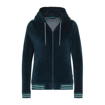 Veste Tendance Femme en Coton, Modèle Nicki - Bleu Marine Profond