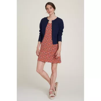 Robe longue pour femme en coton à motifs