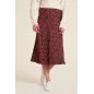 Jupe Longue pour femme en viscose ecoVero™ - bordeaux