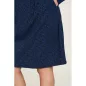 Robe en coton pour femme - motif scribbles - bleu