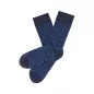 Chaussettes en Coton Design Rétro-Chic - Bleu