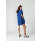 Robe en coton Laina pour femme - Bleu