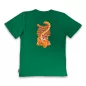 T-Shirt en coton avec design tigre - vert