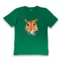 T-Shirt en coton avec design tigre - vert