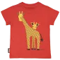 T-Shirt Manches courtes Girafe rouge
