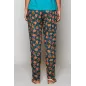 Pantalon gazania pour femme en viscose - bleu