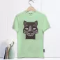 T-shirt homme en coton avec motif jaguar - vert