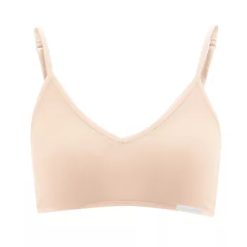 Bustier femme coton bio fines bretelles 