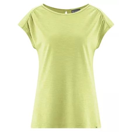 T-shirt femme en chanvre et coton bio découpé