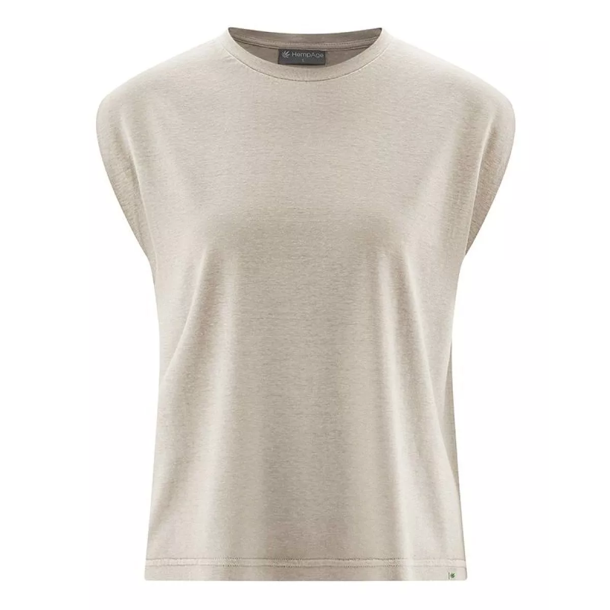 T-shirt femme en chanvre et coton bio - jersey sans manches