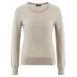 Pull confortable pour femme en chanvre et coton biologique avec motif trou