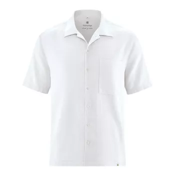 Chemise à manches courtes pour homme en chanvre et coton bio