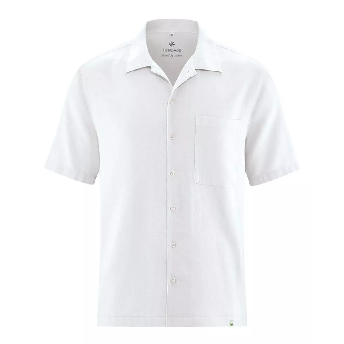 Chemise à manches courtes pour homme en chanvre et coton bio