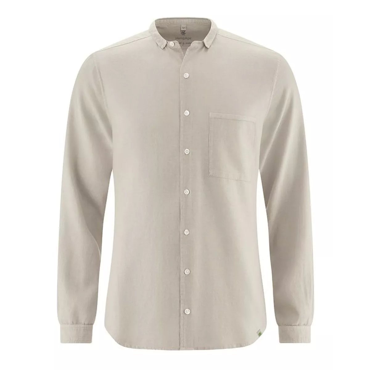 Chemise à manches longues pour homme en chanvre et coton bio