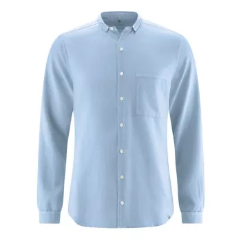 Chemise à manches longues pour homme en chanvre 