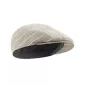 Casquette plate rayée pour homme en chanvre et coton bio