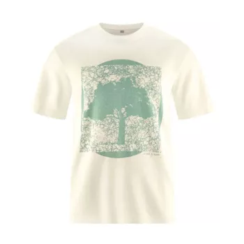 T-Shirt imprimé pour homme en chanvre et coton bio