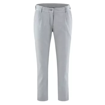 Pantalon 7/8 en coton bio et chanvre quartz