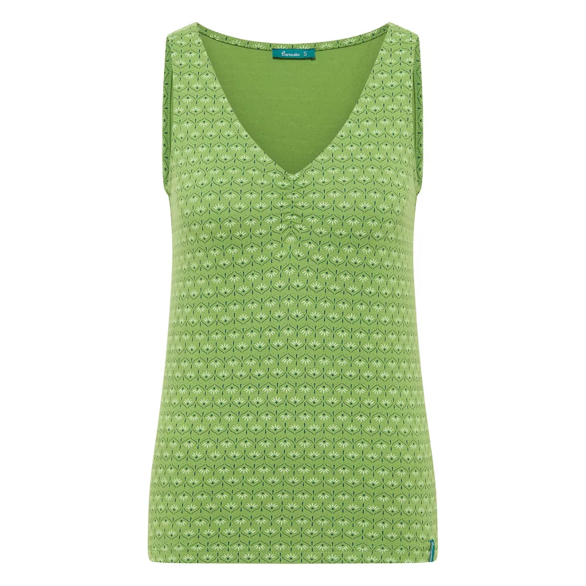 Top en jersey femme en coton bio avec confort stretch