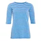 Tee shirt en coton bio, bleu et blanc, CHLOPEA