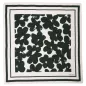 Foulard en coton bio, noir et blanc, RAYEN