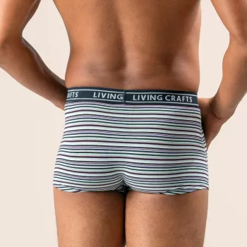 Ensemble de deux boxers confort en coton bio, motifs variés