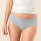 Lot de deux slips en coton bio, gris, RASINA