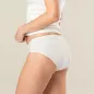 Lot de deux slips en coton bio, blanc, RASINA