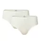 Lot de deux slips en coton bio, blanc, RASINA