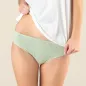 Lot de deux slips en coton bio, vert et blanc, RYLIE