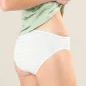 Lot de deux slips en coton bio, vert et blanc, RYLIE